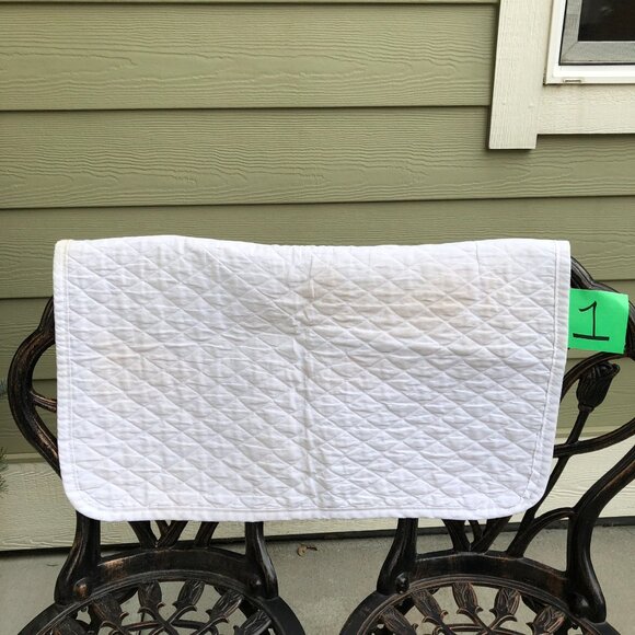 SmartPak Quilted White Baby Saddle Pads (Set of Three) - Picture 6 of 16